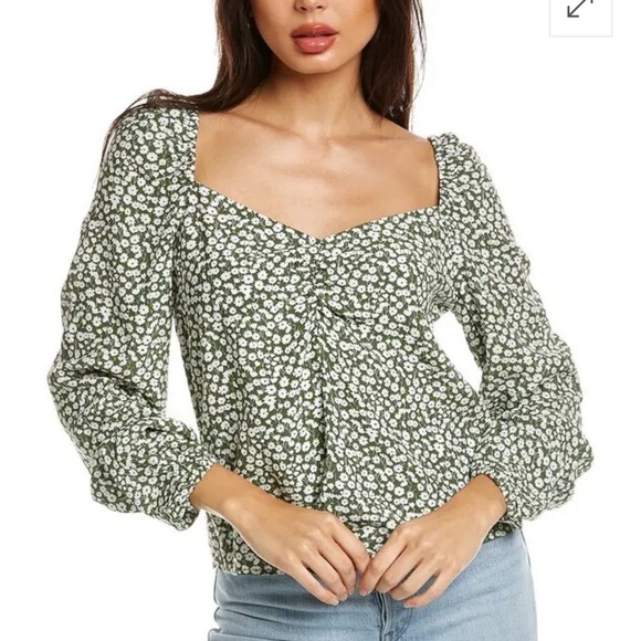 Boden Sweetheart Printed Top Size 6 - Picture 5 of 10